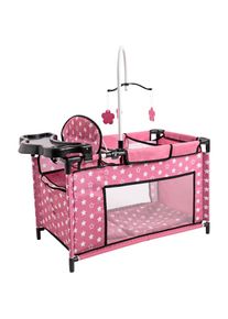 BAYER Puppenbett &raquo;Multibett&laquo; mit integriertem Hochstuhl, Wickelablage und Mobile