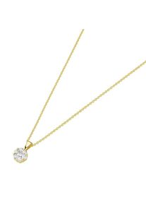 Smart Jewel Kette mit Anh&auml;nger &raquo;Kette Bl&uuml;te, Zirkonia Steine, Silber 925&laquo;