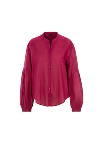 BOSS Orange Klassische Bluse &raquo;Berday Premium Damenmode&laquo; mit Ballon&auml;rmeln rot, Gr&ouml;&szlig;e 42