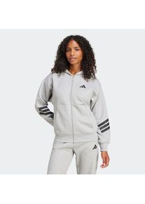 adidas Sportswear Kapuzensweatshirt &raquo;W FI 3S FZ HD&laquo; grau, Gr&ouml;&szlig;e S