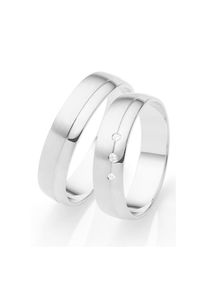 Firetti Trauring &raquo;Schmuck Geschenk Gold 750 Hochzeit Ehering "LIEBE"&laquo; Made in Germany, wahlweise mit oder ohne Brillanten wei&szlig;, Gr&ouml;&szlig;e 58