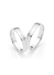 Firetti Trauring &raquo;Schmuck Geschenk Gold 750 Hochzeit Ehering "LIEBE"&laquo; Made in Germany, wahlweise mit oder ohne Brillanten wei&szlig;, Gr&ouml;&szlig;e 68