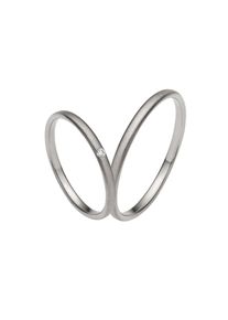 Firetti Trauring &raquo;Schmuck Geschenk Gold 375 Hochzeit Ehering "LIEBE"&laquo; Made in Germany, wahlweise mit oder ohne Brillant wei&szlig;, Gr&ouml;&szlig;e 70