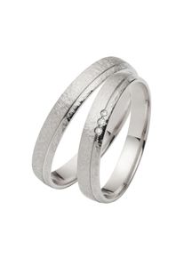 Firetti Trauring &raquo;Schmuck Geschenk Gold 750 Hochzeit Ehering "LIEBE"&laquo; Made in Germany, wahlweise mit oder ohne Brillanten wei&szlig;, Gr&ouml;&szlig;e 52