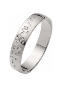 Firetti Trauring &raquo;Schmuck Geschenk Gold 375 Hochzeit Ehering "LIEBE" Sterne&laquo; Made in Germany, wahlweise mit oder ohne Brillanten wei&szlig;, Gr&ouml;&szlig;e 17,5