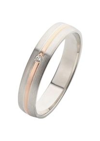Firetti Trauring &raquo;Schmuck Geschenk Gold 375 Hochzeit Ehering Trauring "LIEBE"&laquo; Made in Germany, wahlweise mit oder ohne Brillant rosegold, Gr&ouml;&szlig;e 19