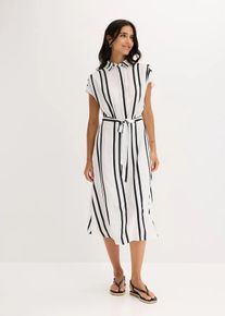 bonprix Női Bl&uacute;z ruha puha viszk&oacute;zb&oacute;l, feh&eacute;r, 38