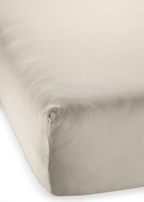 Dra p&aring;-lakan i jersey - beige - storlek 160x200 cm - bonprix