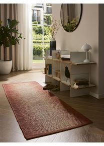 benuta Pure Juteteppe Tulsi Terracotta 80x250 cm Vintage,Miks av strukturer