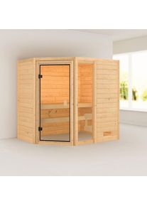 Sauna Karibu Woodfeeling Jada, sans po&ecirc;le, sans corniche