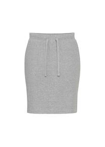 oxmo, Damen, Sweatrock &raquo;Sweatrock OXLou&laquo;, Light Grey Melange, XL, Light Grey Melange, Sweatrock in Ripp-Optik