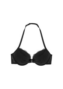 Lascana, Push-up-BH mit 2 Tragevarianten, als Neckholder oder normal, sexy Dessous, schwarz, Cup B, 85 -Cup B, Push-up-BH