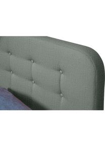 Tom Tailor HOME, Polsterbett &raquo;NORDIC STORAGE&laquo; Stauraumbett mit Knopfheftung im Kopfteil, F&uuml;&szlig;e Buche natur, light grey TUS 19, Liegefl&auml;che L&auml;nge Breite