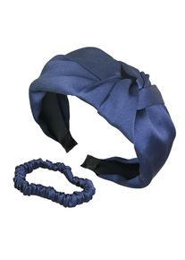 AILORIA, Damen, Diadem &raquo;Set Hairband und Scrunchie S DELICAT & DOUX&laquo;, blau, blau, F&uuml;r einen ultimativ luxuri&ouml;sen Look, elegant und stilvoll