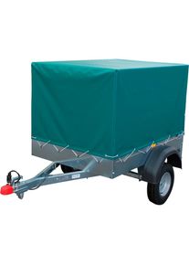 Stema, PKW-Anh&auml;nger &raquo;AN 550&laquo; inkl. Plane, silberfarben, H&ouml;he Laderaum mit Plane: 106,5 cm