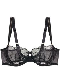 Triumph, Balconette-BH &raquo;Palina Sea Full of Stars&laquo; Limited Edition, Stickerei, elegante Doppel-Tr&auml;ger, modisch, BLACK, Cup B, 85 - Cup B, Balconette-BH