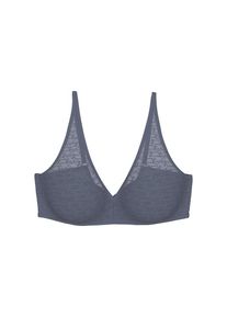 Triumph, Damen, B&uuml;gelloser BH &raquo;Signature Sheer P EX&laquo; Monogramm-T&uuml;ll und zarte Spitzendetails am R&uuml;cken, CLOUDY BLUE, Cup C, 75 - Cup C, CLOUDY BLUE, 