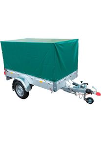 Stema, PKW-Anh&auml;nger &raquo;Basic 850 Set 80 cm&laquo; Tieflader ungebremst, silberfarben, Hergestellt in Deutschland