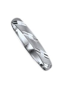 Firetti, Damen, Trauring &raquo;Schmuck Geschenk Gold 375 Hochzeit Ehering "LIEBE"&laquo; Made in Germany, wahlweise mit oder ohne Brillant, wei&szlig;goldfarben, 