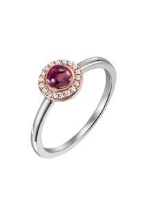 Firetti, Damen, Fingerring &raquo;Schmuck Geschenk Silber 925 Silberring&laquo; mit Turmalin, Zirkonia (synth.), silberfarben-ros&eacute;goldfarben-pink-wei&szlig;, 