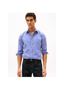 Tommy Hilfiger, Herren, Langarmhemd &raquo;FLEX POPLIN BIG GINGHAM&laquo; regular fit, Button-down-Kragen, Wedge Blue / Check, N-Gr, M -N-Gr, Wedge Blue / Check, 