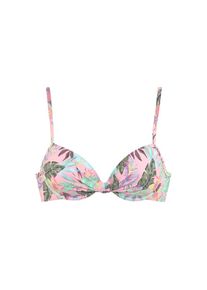s.Oliver, Damen, B&uuml;gel-Bikini-Top &raquo;Azalea&laquo; im tropischen Druck, rosa-bedruckt, Cup C, 34 - Cup C, rosa-bedruckt, Bedruckt &ndash; jedes Teil ein Unikat