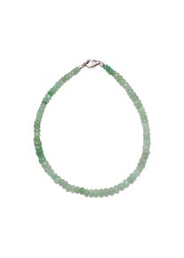 Firetti, Unisex, Armband &raquo;Schmuck Geschenk Silber 925 Armschmuck Armkette Edelstein&laquo; Made in Germany - mit Chrysopras, silberfarben-gr&uuml;n + gr&uuml;n, 