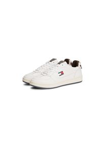 Tommy Jeans, Damen, Plateausneaker &raquo;ARCHIVE '98 CALF HAIR TAB&laquo; , Freizeitschuh, Halbschuh, Schn&uuml;rschuh mit typischer Logoflagge, wei&szlig;-braun, 38, wei&szlig;-