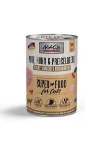 6x400 g MAC's CAT Pute, Huhn & Preiselbeere