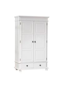 Mid.you Dreht&uuml;renschrank , Wei&szlig; , Holz , Kiefer , 4 F&auml;cher , 2 Schubladen , 116x199x57 cm , Blauer Engel, BQ - B&uuml;ndnis f&uuml;r Qualit&auml;t, Made in Germany , Schlafzimmer, Kleiderschr&auml;nke, Dreht&uuml;renschr&auml;nke