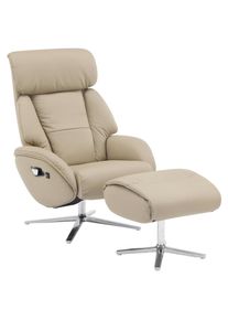 Livetastic Massagesessel , Taupe , Textil, Leder , Echtleder , Rindleder , 76x111x87 cm , Relaxfunktion, Netzbetrieb, Massagefunktion , Wohnzimmer, Sessel, Ledersessel