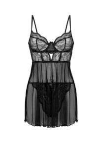 Hunkem&ouml;ller Hunkem&ouml;ller Damer Neglig&eacute;e 'Isabelle' sort St&oslash;rrelse 38