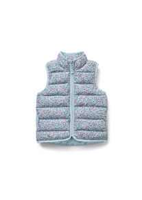 Tchibo - Pikowana kamizelka - kobieta - rozmiar 110/116 - kolor: niebieski/w kwiatki
