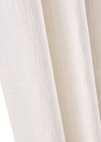 Ogenomskinlig gardinl&auml;ngd med struktur (1-pack) - gul - storlek 145x130 cm - bonprix