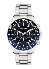 s.Oliver Montre &agrave; affichage analogique 'Modern & Zeitlos' Homme argent taille One Size