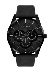 s.Oliver Montre &agrave; affichage analogique Homme noir taille One Size
