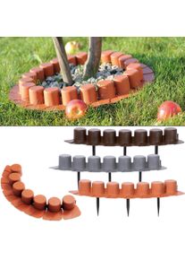 Deuba Gazonrand 4 stuks Terracotta 16,20m