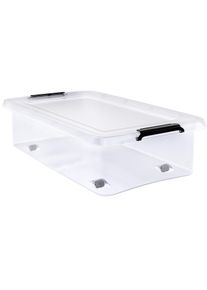 Deuba Aufbewahrungsbox Transparent 60x40x17cm 30L stapelbar