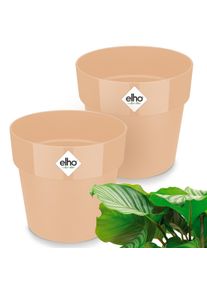 Gardebruk Macetero melocot&oacute;n juego de 2 14x13cm 1,3L