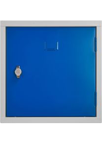 G&uuml;rkan G&uuml;rkan, Aktenschrank, Schliessfachschrank lichtgrau, enzianblau 107001, 1 Schliessfach 38,0 x 38,0 x 38,0 cm (38 x 38 x 38 cm)