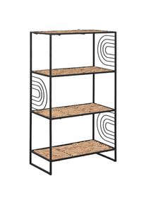 Esprit, Regal, Shelves Home Black Metal Fibre 50 x 25 x 88 cm
