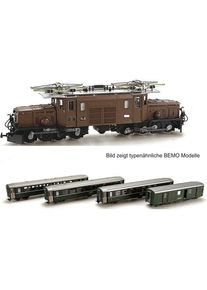 KATO RhB Personenzug E-Lok Ge 6/6 I Krokodil + 3 PW + 1 Gep&auml;ckwagen