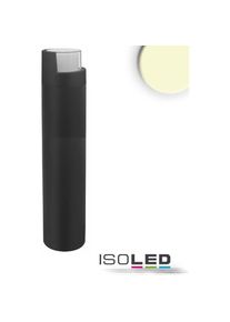 Isoled, Gartenbeleuchtung, LED Wegleuchte Poller Typ3, 70cm, 6W, sandschwarz, warmweiss (430 lm, IP54)
