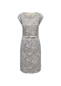 Ragwear, Damen, Shirtkleid &raquo;Sommerkleid Lilithe YOUMODO&laquo;, Ecru, N-Gr, XXL - N-Gr, Ecru, Bequemes Kurzarm Kleid mit stylischem Alloverprint