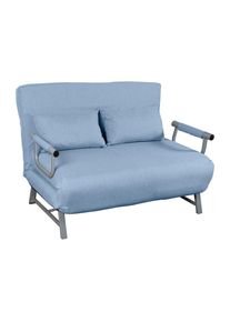 Vcm, Schlafsofa &raquo;Schlafsofa Couch Kolino mit Schlaffunktion&laquo;, Blau, Obermaterial: 90% Holz Wood. 10% Textilmaterial TEXMAT., Blau