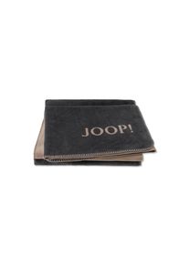 JOOP!, Wohndecke &raquo;Wohndecken 1er Pack&laquo;, Anthrazit-Karamell, Obermaterial: 58% Baumwolle CO. 35% Polyacryl PAN. 7% Polyester PES., B/L: 150 cm, 