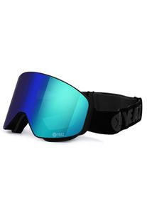 YEAZ, Snowboardbrille &raquo;Magnet-Ski-Snowboardbrille gr&uuml;n verspiegelt/schwarz APEX&laquo;, gr&uuml;n, Snowboardbrille