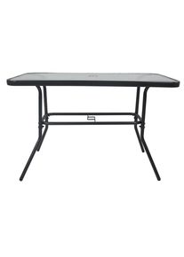 Vcm, Gartentisch &raquo;Glas Gartentisch Esstisch Balkontisch 110x55&laquo;, Klarglas, Klarglas