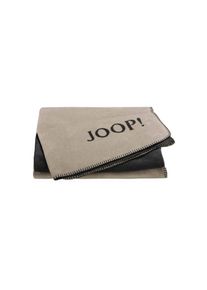 JOOP!, Wohndecke &raquo;Wohndecken 1er Pack&laquo;, Stein-Anthrazit, Obermaterial: 58% Baumwolle CO. 35% Polyacryl PAN. 7% Polyester PES., B/L: 150 cm, Stein-