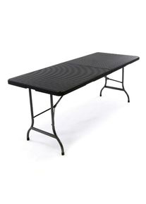 Vcm, Gartentisch &raquo;Partytisch Rattan-Optik&laquo;, Schwarz, Schwarz